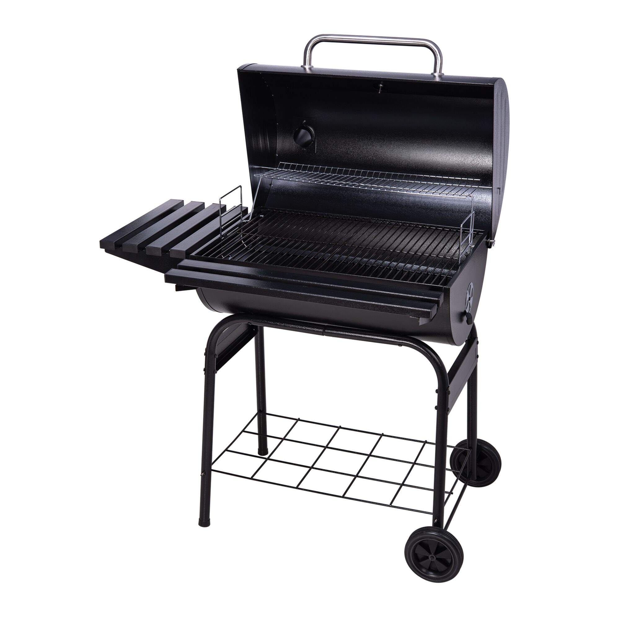 Bbq Trolly Grill Charcoal Black