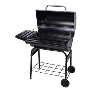 Bbq Trolly Grill Charcoal Black
