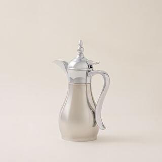 دلة ستيل من دلتي قطعة واحدة لون فضي سعة 600مل