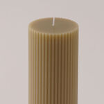 هومز شمعة سيمبل من شمع الصويا، بيج 7*7*20سم image number 2