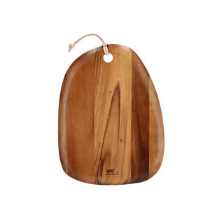 Pebble Shaped Cutting Board/ Leather String
