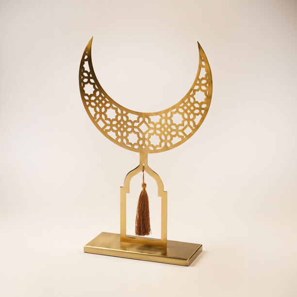 Homez Ramadan Decorative Crescent Design, Gold 33*8*28Cm image number 0