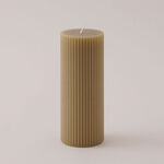 Homez Soya Wax Candle, Beige 7*7*15Cm image number 1