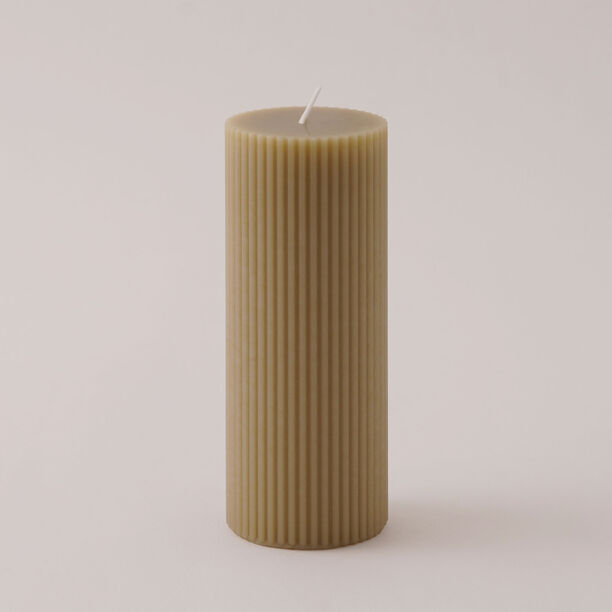 Homez Soya Wax Candle, Beige 7*7*15Cm image number 1