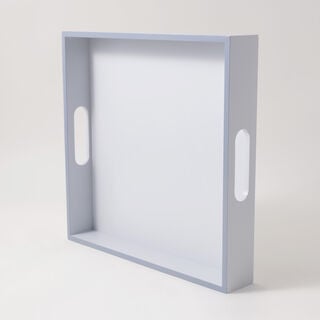 Dallaty Wood Square Tray 35*35*6Cm, Grey