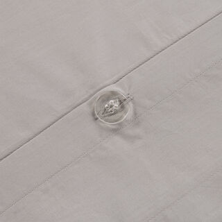 Boutique Blanche Duvet Cover Set 100% Cotton 200Tc Percale Queen Grey 240*200 Cm