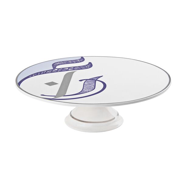 La Mesa Porcelain Cake Stand Ain Navy Blue image number 0