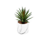 Artificial Plant Sword Grass In Cement Pot Green image number 2