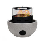 Homez Mgo And Glass Tabletop Firepit, 17.8*17.8 Cm image number 0