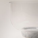 La Mesa glass bowl with marble base 16*16*12cm image number 3