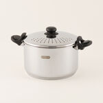 Pentola Stainless Steel Pasta Pot With Strainer Lid, Silver 24Cm image number 0