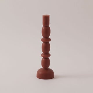 Homez Calm Wax Candle 7.5*24.5Cm, Brown