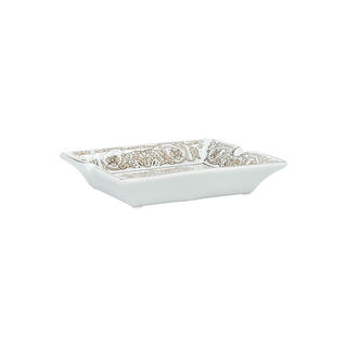 Ashtray Beige Pattern 19.5 *16.5 * 4 cm