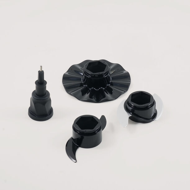 Alberto polypropylene food processor with 1.6L bowl,1.5L blender, black 800W image number 4
