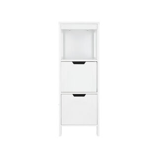 Homez white wood bathroom cabinet 30*30*89 cm