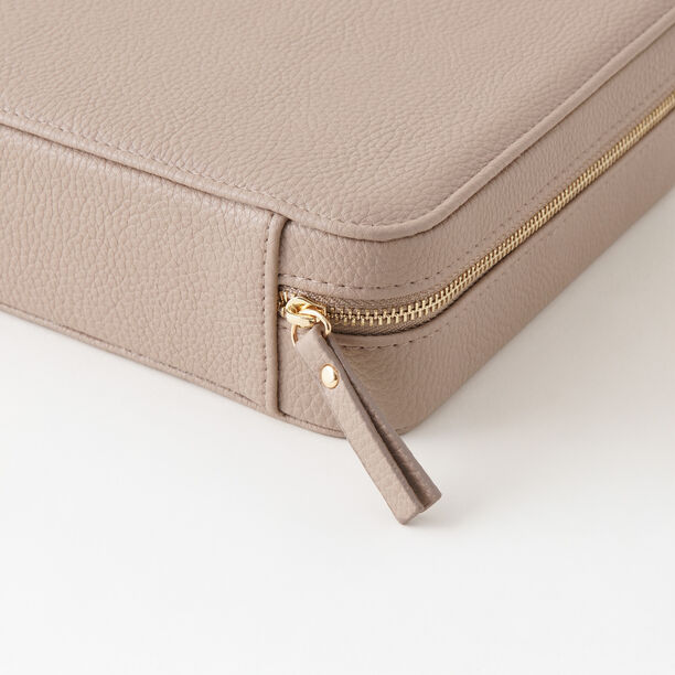 هومز صندوق منظم نظارات وساعات جلد بني 4 تقسيمات 18.4*28.6*5.71سم image number 2