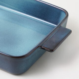 La Mesa stoneware oven to table rectangular dish 38*28.5*6cm, blue