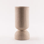 Homez resin huda vase 11.8*11.8*25.2cm, beige image number 0