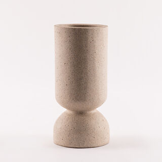 Homez resin huda vase 11.8*11.8*25.2cm, beige
