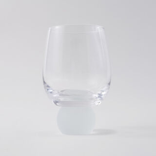 La Mesa 4 Pcs Glass Cup Set With Frosted Base 8.5*8.5*13 Cm