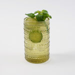 La Mesa 4 Pcs Highball Glass Set, Olive Green 7.5*7.5*12.5 Cm image number 1