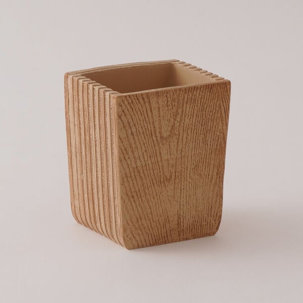 هومز طقم اكسسوارات حمام 3 قطع بولي ريزين، بيج image number 2