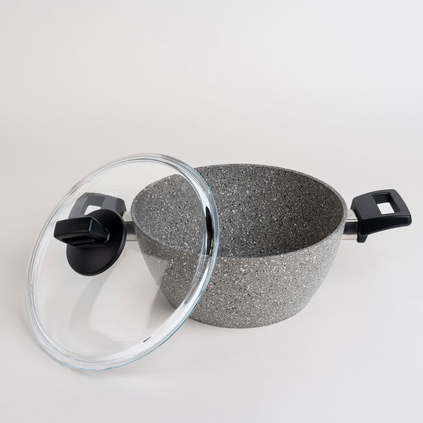 Alberto gray 7 piece granite cookware set image number 3