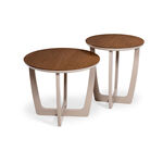 Homez glen side table, walnut 60*60*50 cm image number 2