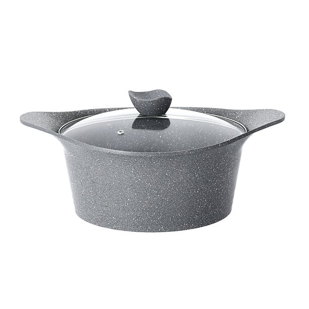 10 Piece Alberto Cookware Set Granite Grey (20/24/28 Pot 24 28 Fp 18 Sp) image number 3