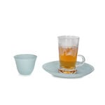 18Pc Arabic Tea And Coffee Set Glass Colorback Blue image number 3