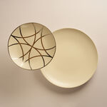 La Mesa Porcelain 18Pcs Dinner Set Kairouan Collection, Silver image number 3