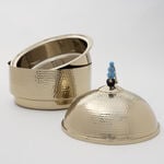 La Mesa Serving Pot With Hammer Gold Plated, 23*23*30 Cm image number 3