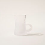 Dallaty tea set 12 pcs frosted glass white image number 2