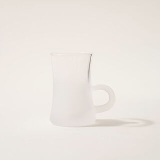 Dallaty tea set 12 pcs frosted glass white
