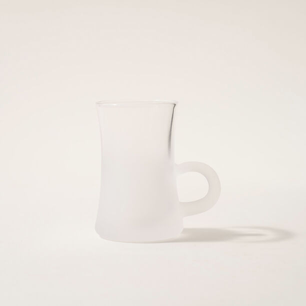 Dallaty tea set 12 pcs frosted glass white image number 2