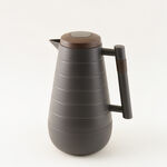 دلتي دلة بلاستيك مع خشب، رمادي غامق 1 لتر image number 1