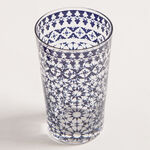 Bahja blue glass 6 pcs tea cup set image number 1