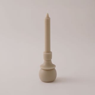Homez Soya Wax Mono Candle, Beige 8*30Cm
