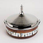 Large Food Warmer nickel Plated image number 1