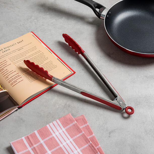 Betty Crocker Steel Kitchen Tong With Plastic Head L:35Cm image number 0