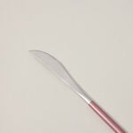 16 Pcs Modern Cutlery Set Silver And Pink Handle image number 4