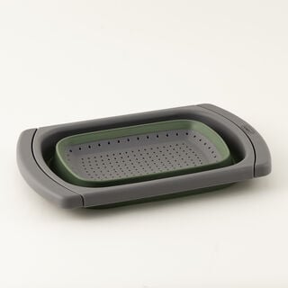 Alberto Streachable Wash Basket Green+Grey