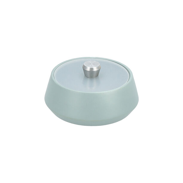 Dallaty green porcelain date bowl with lid 15.5*15.5*10 cm image number 1
