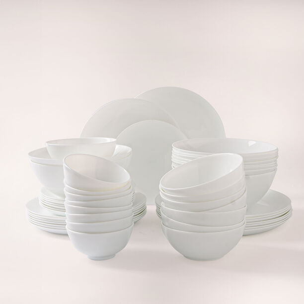 La Mesa 50 pcs opal glass dinner set white image number 8