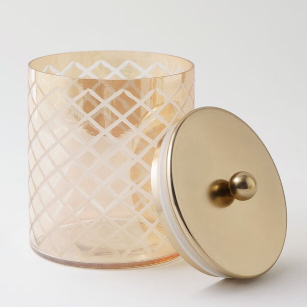 ألبرتو طقم برطمانات زجاج 3 قطع 12*12*14سم، فضي image number 2