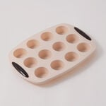 Alberto silicone 12 small muffin cups 30*20.5*2.8cm, beige image number 0
