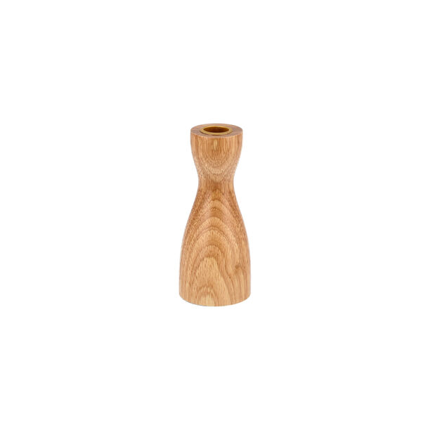 Wood Candle Holder Medium Wood image number 0