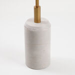 Homez Marble Side Table, Beige 31*53 Cm image number 2