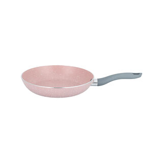 8Pcs Non Stick Cookware Set Marble Pink Stone