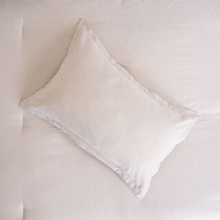 Cottage chevron 2pc comforter set twin 150*220cm microfiber beige